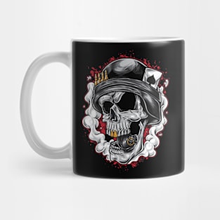 skull army grenade Mug